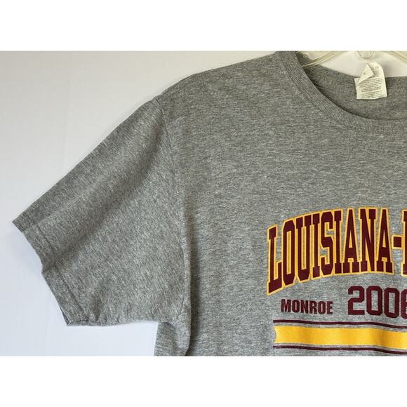 Louisiana-Monroe Indians Vintage 2006 T-Shirt, Gray, Size Medium - Picture 6 of 15